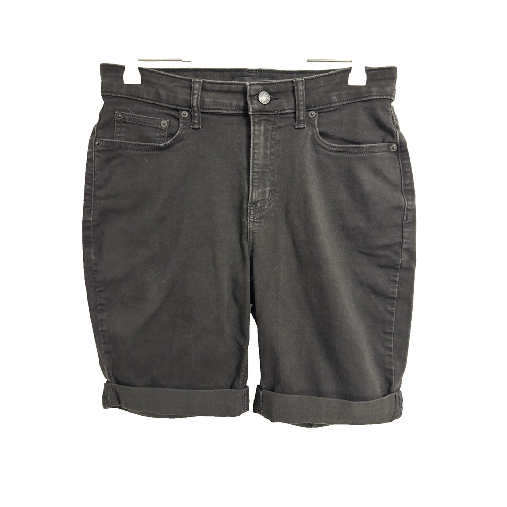 DKNY Jeans Women's 10 Black Denim Shorts‎ Normcore Capsule Everyday Essential